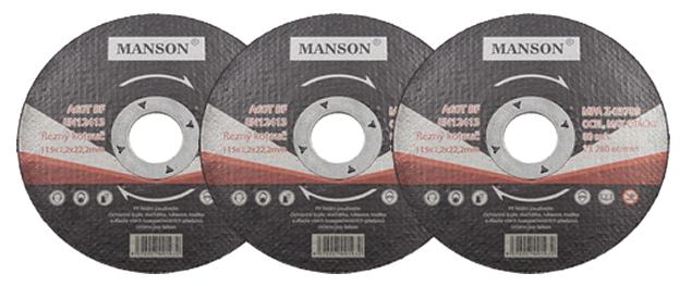 Řezný kotouč Manson 115 x 1,2 x 22,2