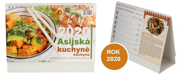 Kalendář 2020 Asijská kuchyně 22 x 17 cm