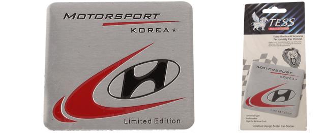 Kovová samolepka Hyundai Korea MOTORSPORT