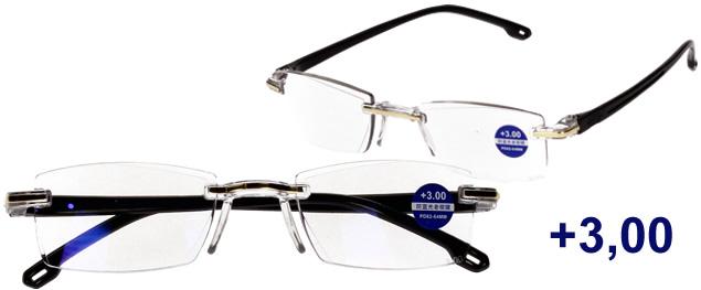 Dioptrické brýle s antireflexní vrstvou Zlaté +1,50