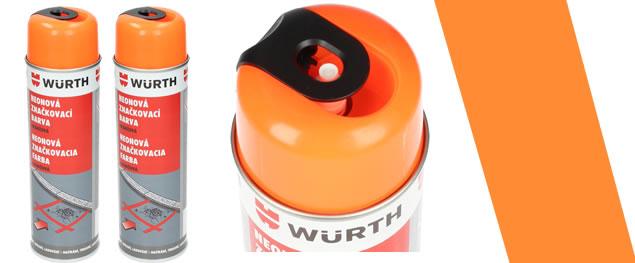 Würth neonová značkovací barva oranžová 500 ml