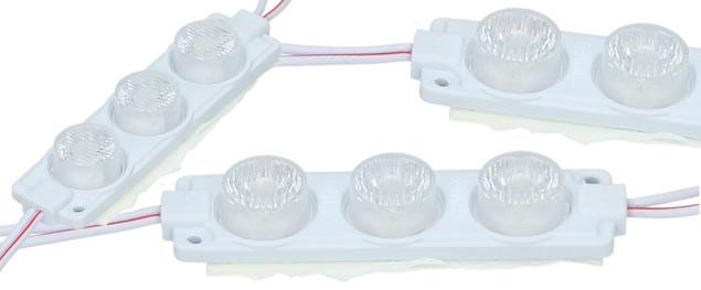 Nalepovací silná tříbodová LED dioda bílá HT-9274