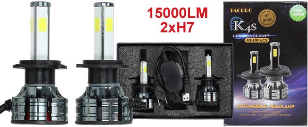 H4 LED žárovky X8S 9-22V 100W sada 2 kusy