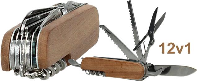 Kapesní rozkládací nůž 12v1 v designu Khaki